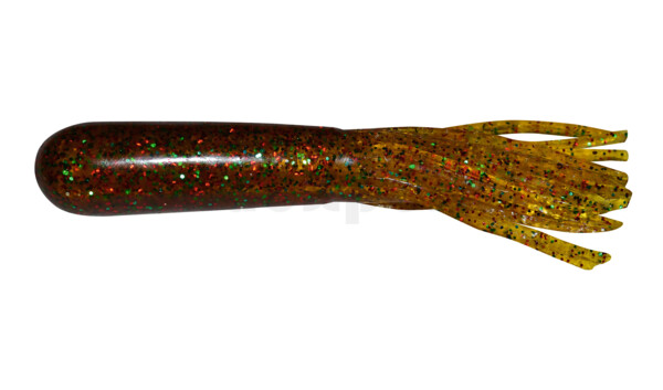 001610001 Tube (gesalzen) 3,5" (ca. 9 cm) Broom Grass/Orange Flake