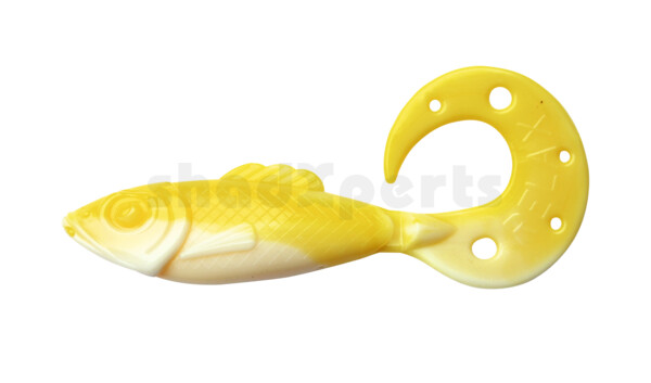 001212B007 Killer Grub 4" (ca. 12,0 cm) white / yellow