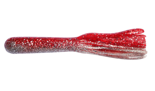 001613470 Magnum Tube 5" (ca. 12,5 cm) clear red glitter