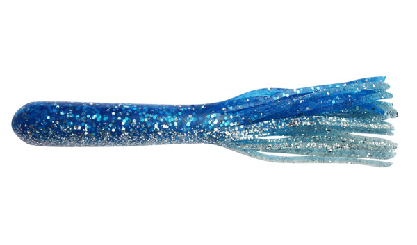 001613480 Magnum Tube 5" (ca. 12,5 cm) clear-silver-blue-glitter