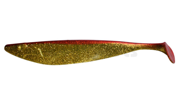 000430079 Megalodon 12" (ca. 30,0 cm) klar gold-Glitter / rot