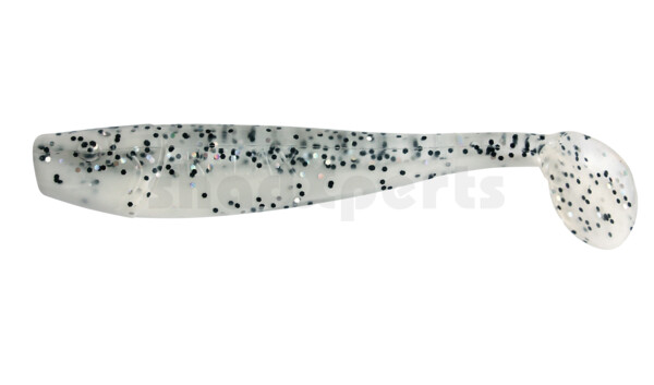 002008B008 King-Shad 3" (ca. 8,0 cm) white / klar salt´n pepper glitter