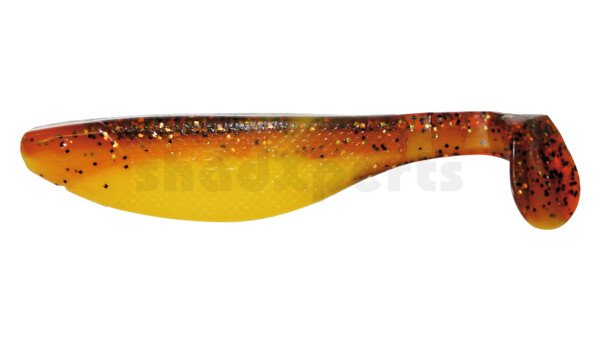 000214B017 Kopyto-River 5" (ca. 13,0 cm) gelb / motoroil Glitter