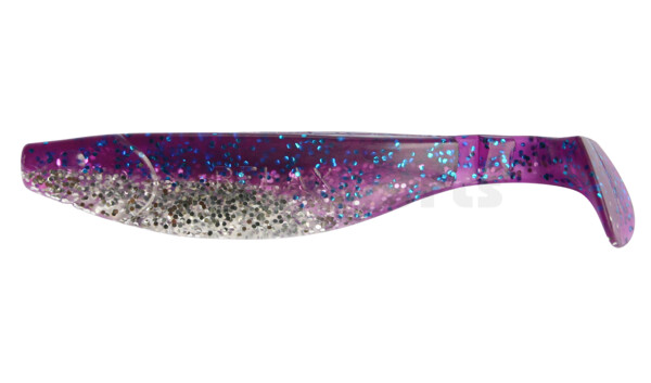 000214B314 Kopyto-River 5" (ca. 13,0 cm) klar silber Glitter / violett-electric blue Glitter