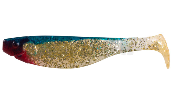 000214080 Kopyto-River 5" (ca. 13,0 cm) klar gold-Glitter / blau