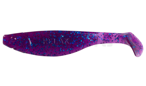 000214110 Kopyto-River 5" (ca. 13,0 cm) clear-purple-electric-blue-glitter