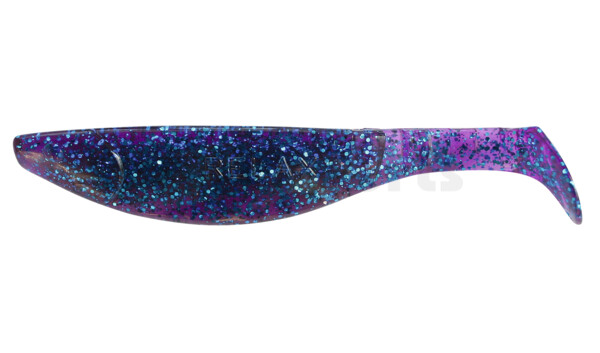 000216110 Kopyto-River 6" (ca. 16,0 cm) clear-purple-electric-blue-glitter
