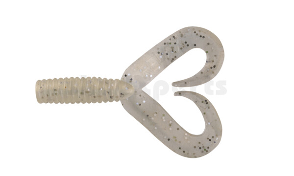 000604DT-020 Twister 2" Doubletail regulär (ca. 4,5 cm) goldperl glitter