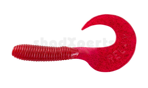 000606076 Twister 2,5" regulär (ca. 6,0 cm) rot transparent glitter