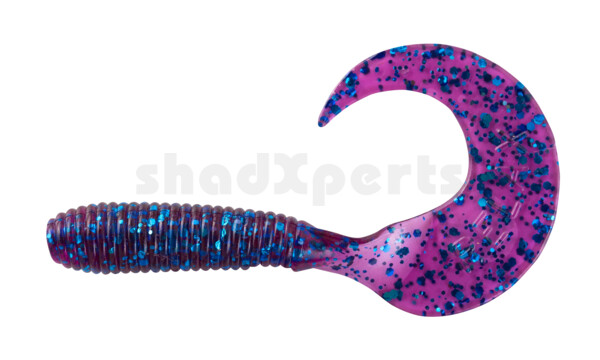 000606165 Twister 2,5" regulär (ca. 6,0 cm) violett transparent glitter