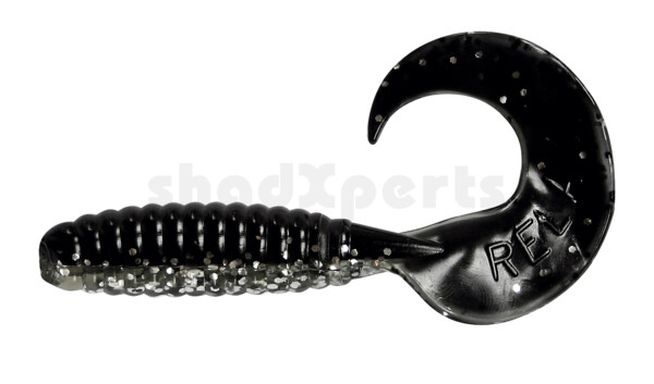 000508B901 Twister 4" laminiert (ca. 8,0 cm) cear silver glitter / black