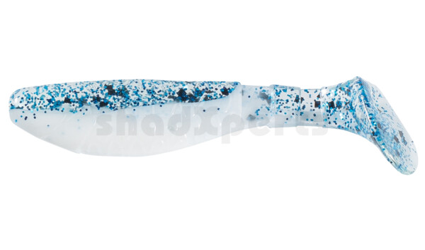 000208B078 Kopyto-Classic 3" (ca. 8,0 cm) reinweiss / klar blau Glitter