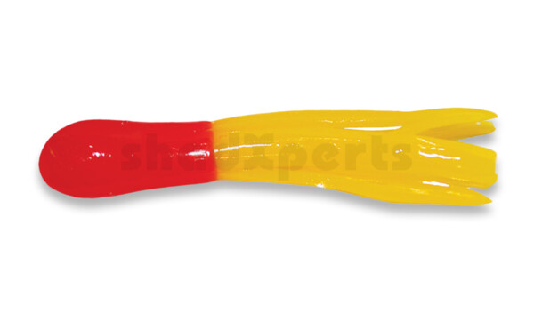 001604027 Crappie Tube 1.5" (ca. 3 cm) Red/Yellow