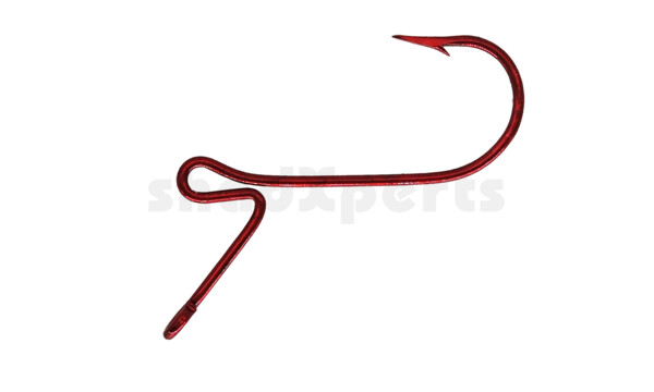 ST8ZS1 Stand Out Western Finesse Bass Hook, Red Alert, #1, 7 hooks/blister