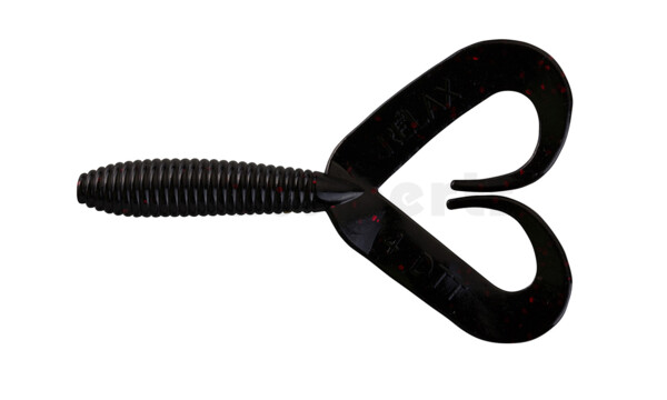 000607DT-204 Twister 3" Doubletail regulär (ca. 7,0 cm) black red glitter