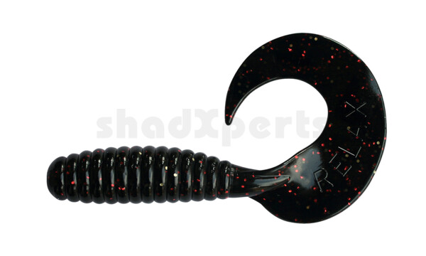 000608204 Twister 4" regulär (ca. 8,0 cm) schwarz rot glitter