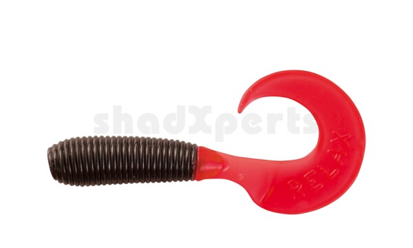 000604029A Twister 2" regulär (ca. 4,5 cm) schwarz / red tail