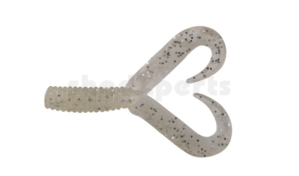 000604DT-013 Twister 2" Doubletail regulär (ca. 4,5 cm) selbstleuchtend glitter