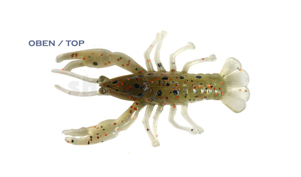 002304CF-12 Baby Crawfish 1" (4,5cm) pearlwhite-olive-black-bronze-glitter