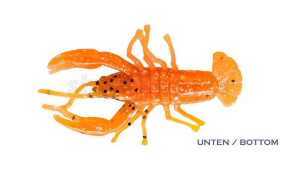 002306CF-13 Baby Crawfish 2" (6,5cm) orange-braun grober,schwarzer Glitter