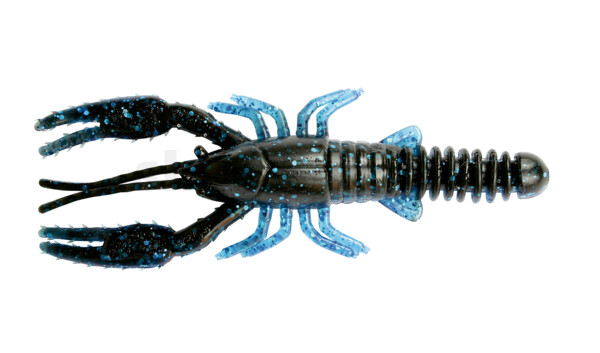002307005 Baby Crawfish 3" (ca. 7 cm) Black Blue/Electric Blue