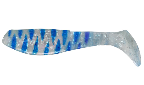 000208035A Kopyto-Classic 3" (ca. 8,0 cm) perlweiss-Glitter / blau gestreift