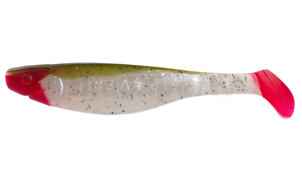 000214135 Kopyto-River 5" (ca. 13,0 cm) pearlwhite-glitter / boddengreen(green watermelon)