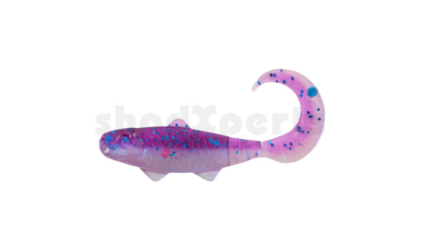 000935B312 Banjo Twister 1" (ca. 3,5 cm) blauperl / violett-electric blue Glitter