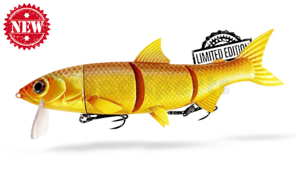 HYRO25PUG RenkyOne - Hybrid Fishing Lure 10" (ca. 25 cm) slow sinking Pure Gold