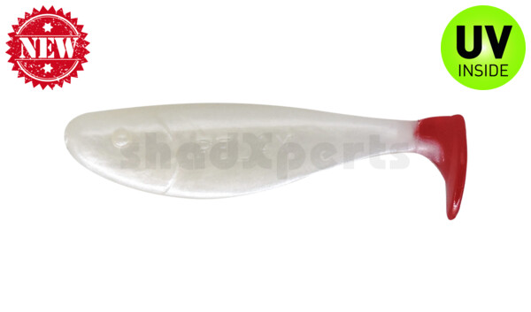000304007RT Jankes 2" (ca. 5 cm) pearlwhite / red tail