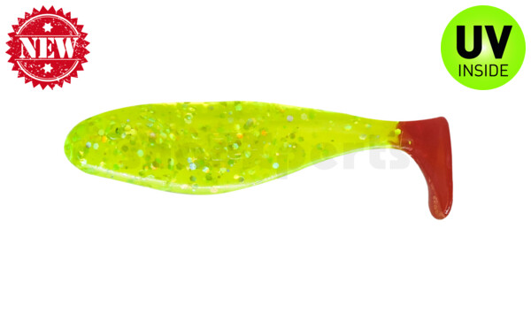 000304066RT Jankes 2" (ca. 5 cm) chartreuse-glitter / red tail