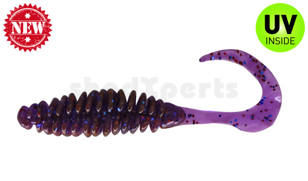 000512303 crawfish-violett-electric blue-Glitter Turbotwister 5“ (ca. 12 cm)