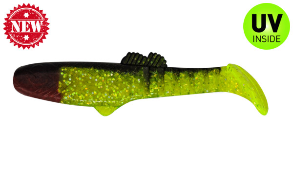 005013067 Montana 4,5" (ca. 12,5 cm) grün(chartreuse)-Glitter / schwarz