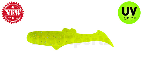 005007B034 Montana 2,5" (ca. 7cm) fluogelb  / fluogrün-Glitter