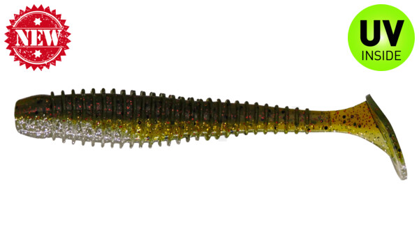 004013B310 Texas 5" (ca. 13 cm) selbstleuchtend Glitter / Kaulbarsch