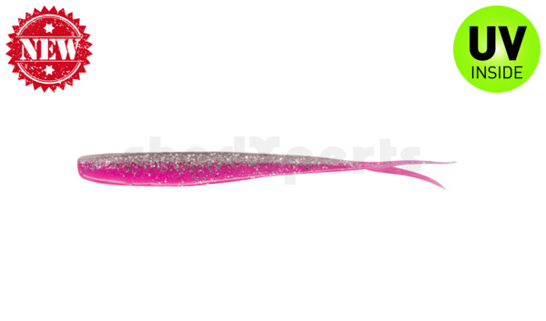 005107B300 Oklahoma 2,75" (ca. 7,5 cm) bubblegum / clear silver glitter