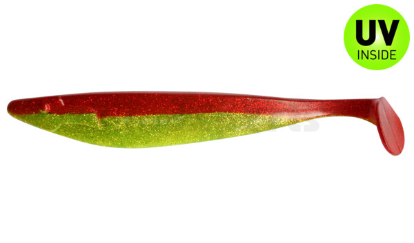 000440068 Megalodon 15" (ca. 40,0 cm) grün(chartreuse)-Glitter / rot