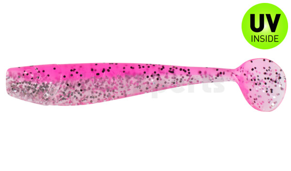 002014B315 King-Shad 5" (ca. 14,0cm) klar silber Glitter / hot pink Glitter