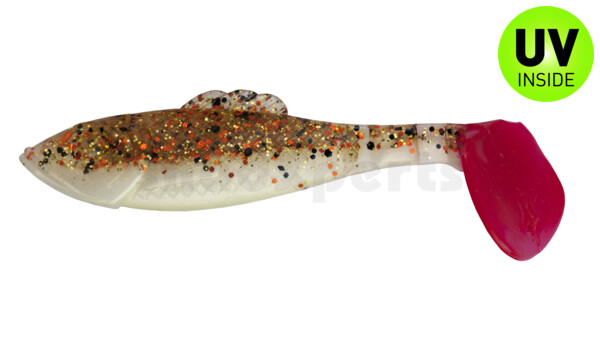 003311B001RT Super Shad 4"" gold pearl / Desert-Sand / red tail