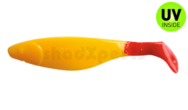 000212060RT Kopyto-River 4" (ca. 11,0 cm) yellow / red tail