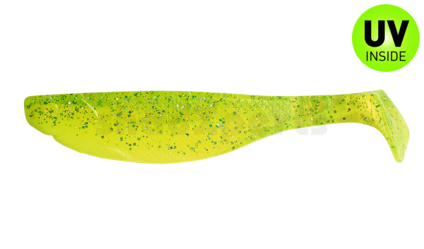 000214B034 Kopyto-River 5" (ca. 13,0 cm) silk / neon chartreuse glitter