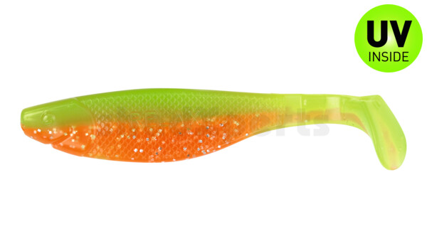 000214B141 Kopyto-River 5" (ca. 13,0 cm) orange-Glitter / fluogrün-Glitter