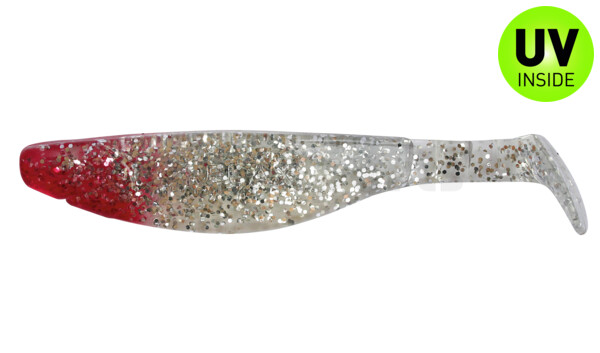 000214064RH Kopyto-River 5" (ca. 13,0 cm) clear silver-glitter / red head