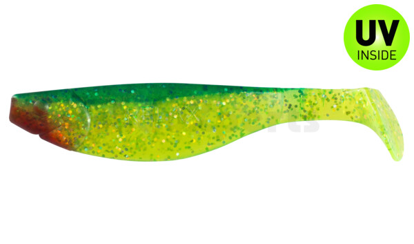 000214203 Kopyto-River 5" (ca. 13,0 cm) grün(chartreuse)-Glitter / blau