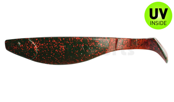 000216298 Kopyto-River 6" (ca. 16,0 cm) motoroil red glitter