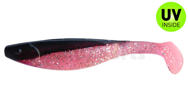 000216331 Kopyto-River 6" (ca. 16,0 cm) hot pink-glitter pearleffect / black