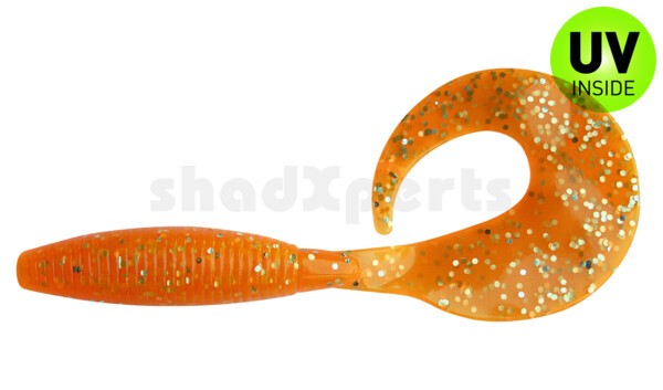 000611026 Super Grub 5" (ca. 11,5 cm) orange glitter