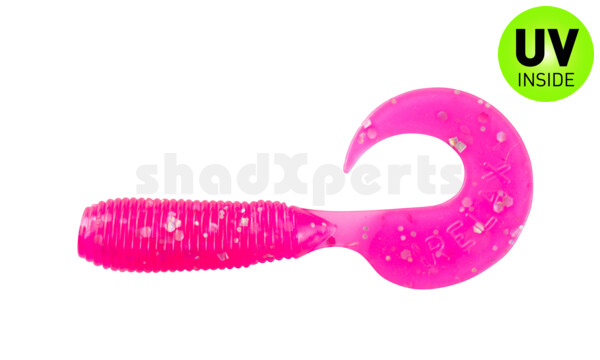000604042 Twister 2" regulär (ca. 4,5 cm) hot pink glitter