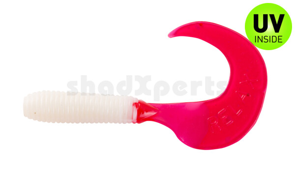 000606048 Twister 2,5" regulär (ca. 6,0 cm) white / red tail