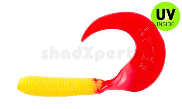 000606052 Twister 2,5" regulär (ca. 6,0 cm) gelb / red tail